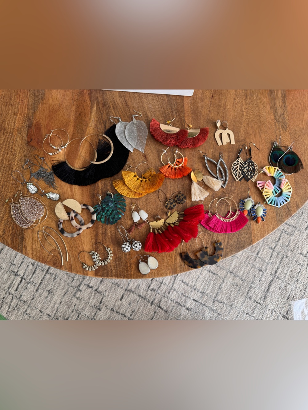 Huge lot of costume earrings
